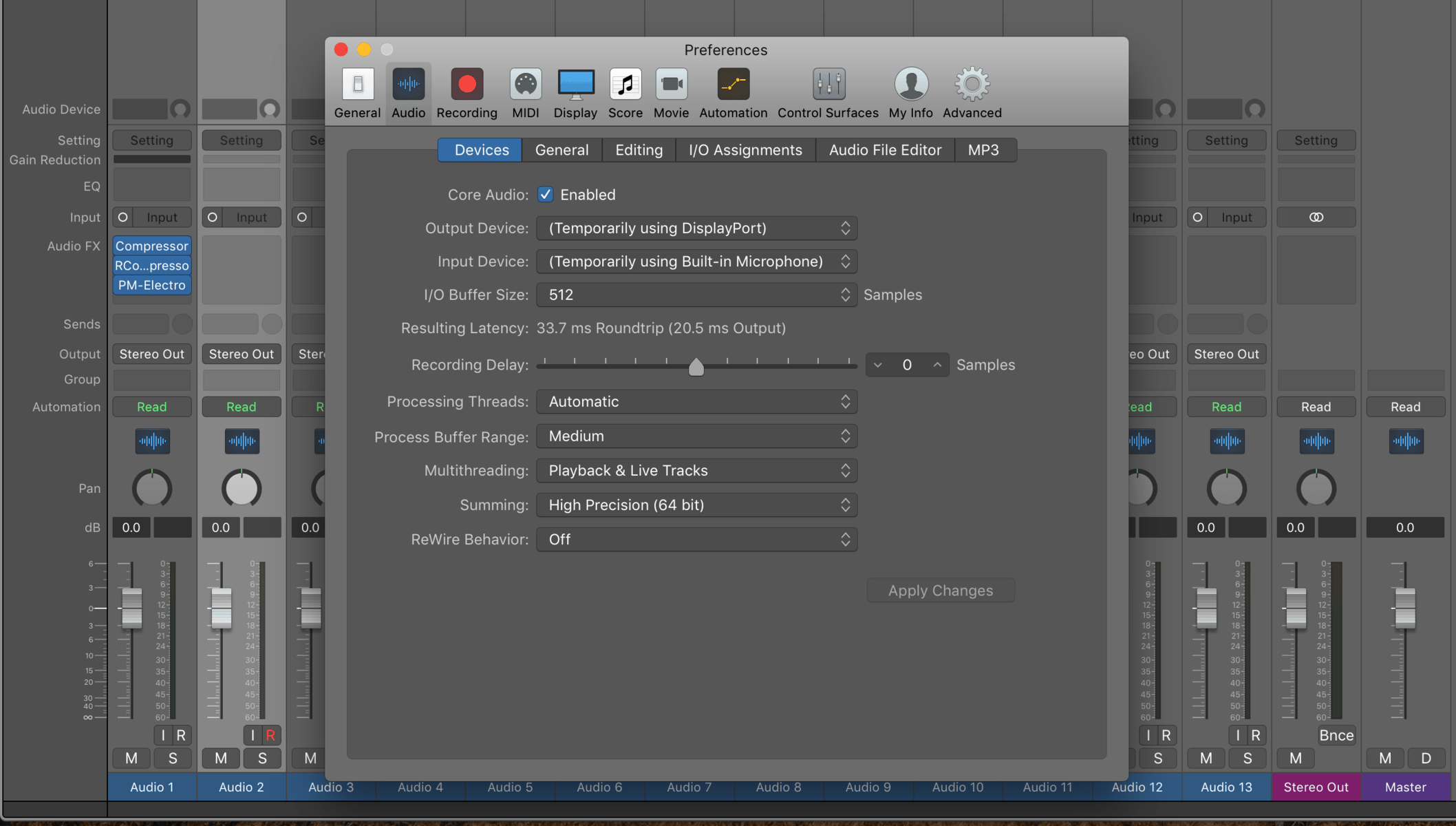 propellerhead reason 7 recording for sampling