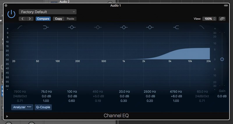 boosting high frequencies