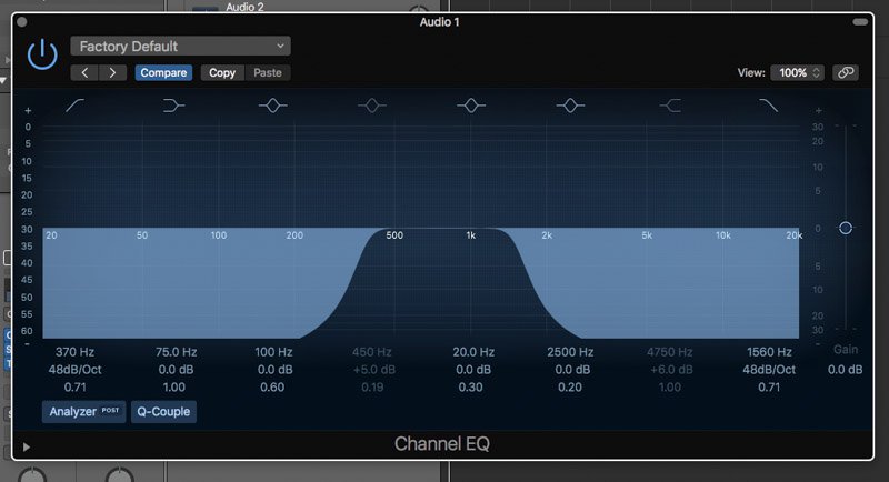 bandpass filter