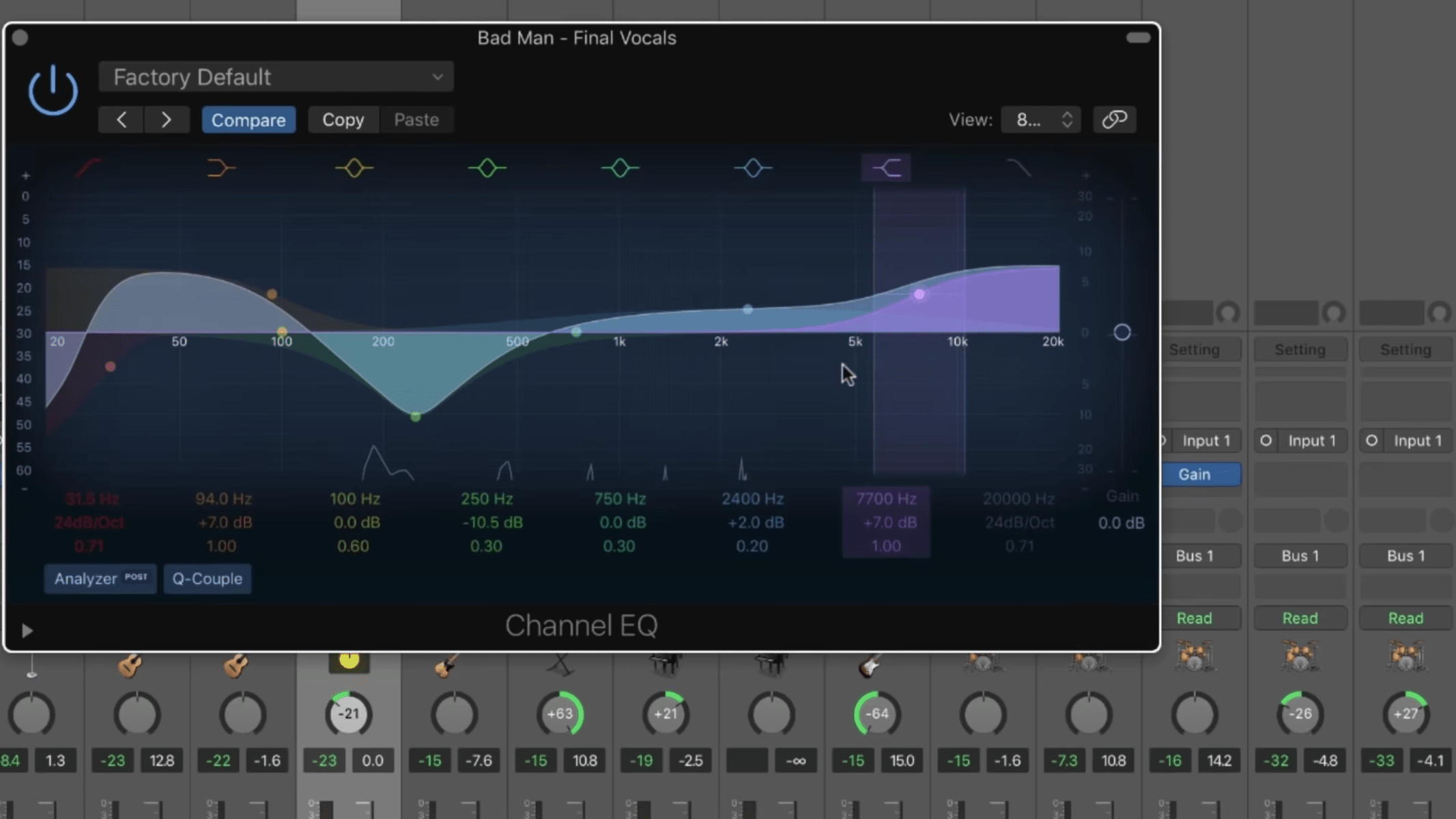 Eq Chart For Mixing